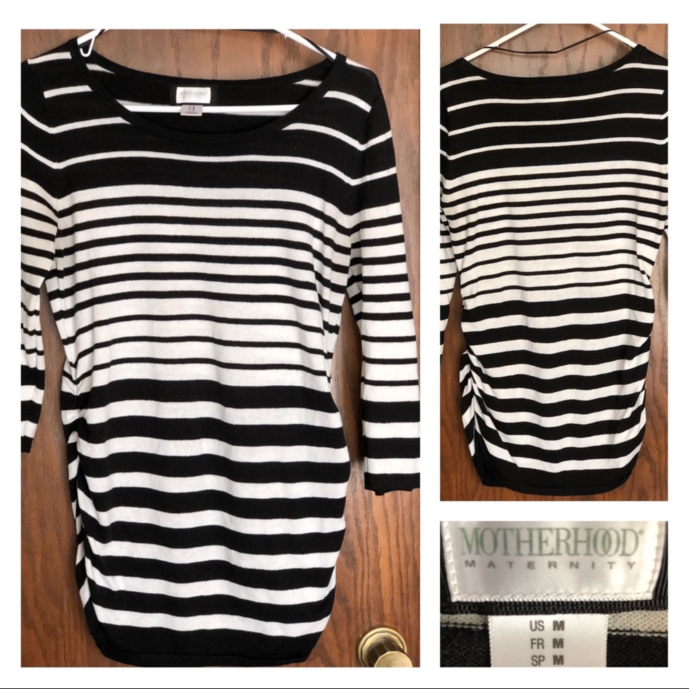 Motherhood Maternity Striped Sweater